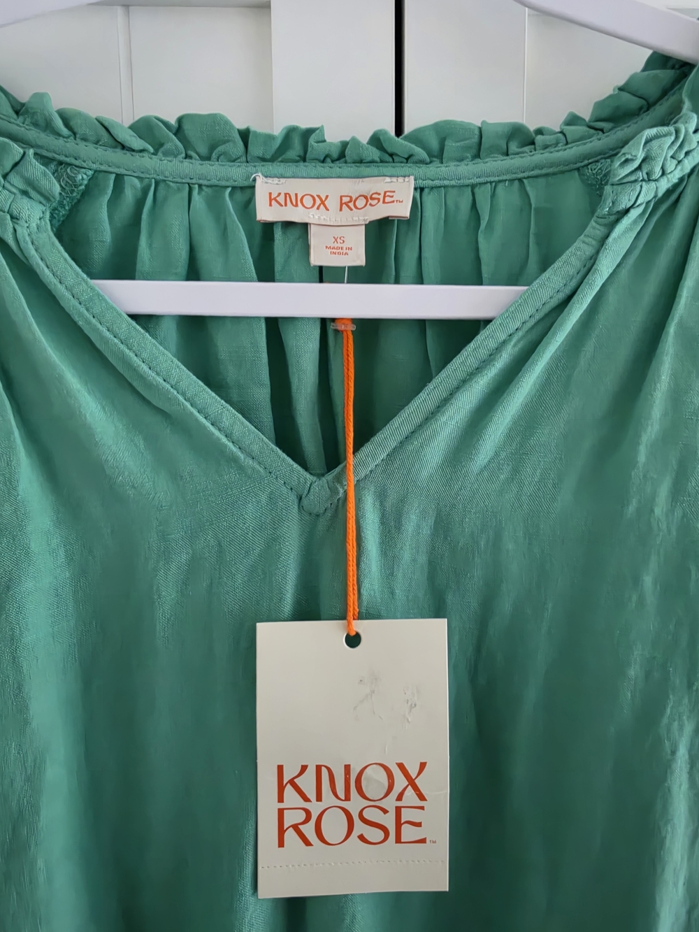 Knox Rose Mint Green Balloon Sleeve Dress - Picture 4 of 9